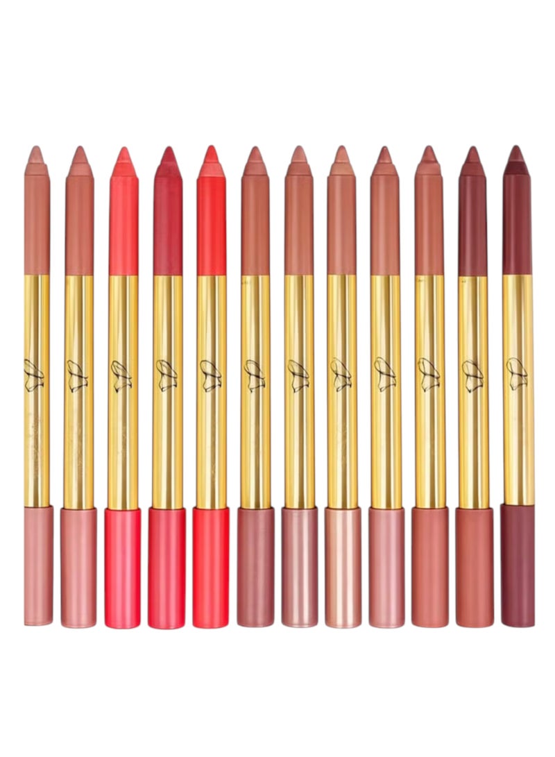 Golden Rose Matte Lipstick Pencils Set Original 12 Color - Image 2